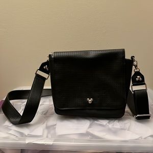 Disney Flair Pin Crossbody Bag Black
